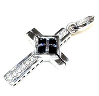Pendente Arcadia Uomo Sacro in Argento Cubic Zirconia CR40 CROCE